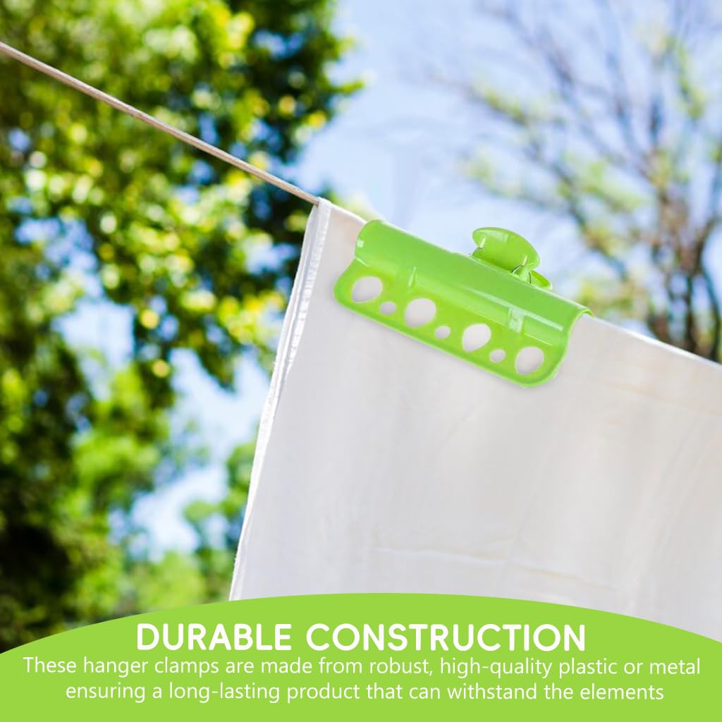 HASTHIP 4Pcs Hanger Clamps 7-holes Hanger Clamps for Drying Rod Windproof Clamps for Clothes Drying Rack Multifunctional Porous Hanger Clamps for Drying Rod Drying Rack Drying Stand HASTHIP 4Pcs Hanger Clamps 7-holes Hanger Clamps for Drying Rod Windproof Clamps for Clothes Drying Rack Multifunctional Porous Hanger Clamps for Drying Rod Drying Rack Drying Stand
